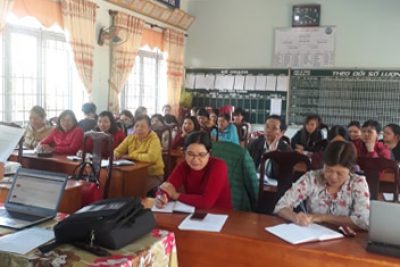 Tập huấn cho giáo viên dạy học trực tuyến